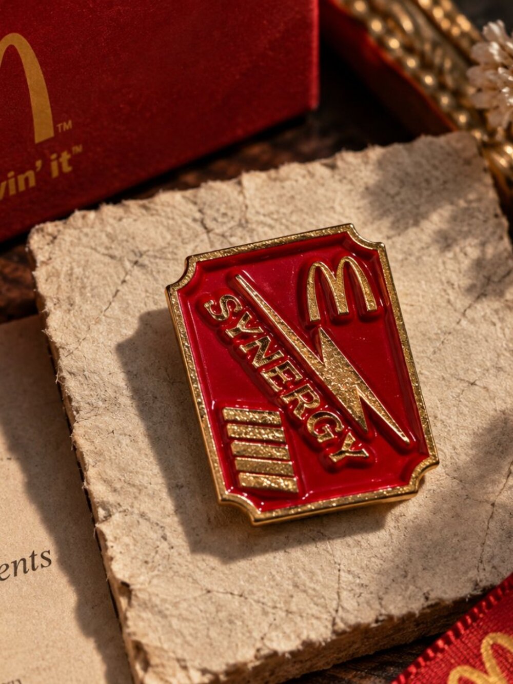 Vintage McDonald's "Synergy" Employee Lapel Pin